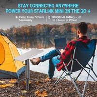 Support de batterie Starlink Mini en alliage d'aluminium, chargeur rapide 2-en-1 20V 5A à sortie réglable, indicateur d'alimentation LED, charge Type-C