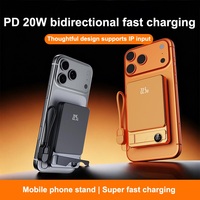 Station portable ultra-mince TDX TW72, charge sans fil, charge rapide 18W/20W/15W, écran LED, batterie Li-polymère, type-C