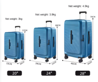 Personnalisable 20/24/28 pouces ABS bagages Trolley sacs nouvelle tendance 4 roues Spinner valise unisexe voyage pratique roulettes