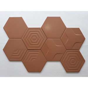 Thiết kế hiện đại hình lục giác sứ Gạch Mosaic chống trượt sàn tường dấu cho căn hộ cho các bức tường nội thất firebrick - Product Image 3