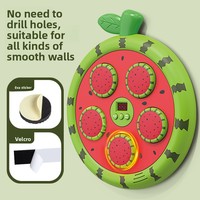 Machine de jeu de boxe électronique murale en plastique à motif de fruits, jouet d'entraînement sportif intelligent pour enfants à domicile, cadeau pour enfants