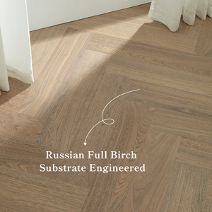 Suelo de Madera Maciza de Caoba de Tres Capas Personalizado, 13 mm, Moderno, para Interiores, Calefacción por Suelo Radiante, Compuesto Multicapa, Dormitorio ABC - Product Image 4