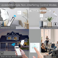 MOES WiFi Smart Light Dimmer Switch Smart Life/ Tuya Relay Switch Control remoto Soporte Alexa Google Voice Assistant
