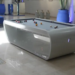 Pabrik langsung populer High-End kustom Modern mewah 7ft 8ft 9ft kayu Solid Snooker/meja biliar dalam ruangan kolam makan batu tulis