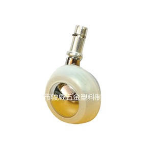 Rueda de Poliuretano de 50mm para Muebles, con Rodamiento Simple, Eje Roscado, Silenciosa - Product Image 1