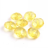 Perles Rondelles en Cristal Chunky de 22 mm, 80 Pièces, Vente en Gros, Nouveauté Tendance, pour la Fabrication de Bijoux, Perles Acryliques Transparentes Brillantes