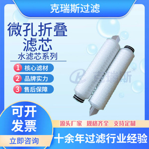 Cartouche filtrante plissée Chris PTFE 20 pouces, membrane microporeuse, filtre à eau pour l'industrie légère et pharmaceutique - Product Image 5