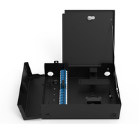 Panel de Conexiones de Fibra Óptica ODF Compacto de Montaje en Pared 4LGX con Puerta con Cierre Extraíble para Gestión de Cables FTTH KNC WP6004