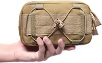 Pochette tactique Molle horizontale compacte 1000D pour outils EDC