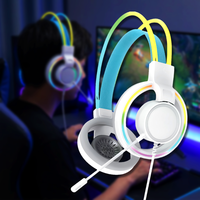 Casque filaire USB de haute qualité PJT-DEP2480, casque gamer, casque de jeu RGB, casque gamer