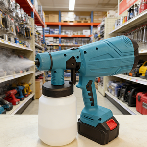Pistolet de pulvérisation industriel polyvalent et pratique, grande capacité 1000 ml, pour pulvérisation de liquides sur quincaillerie et murs extérieurs, avec fonction d'économie d'effort - Product Image 1