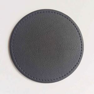 Sous-verre en cuir PU vierge pour tasses à café, design moderne, personnalisable avec logo, pour gravure laser - Product Image 5