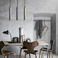 Éclairage moderne Pendentif Lampe Luminaires Pendentif Pendentif Décoratif En Béton Léger Nouveau Design Terrazzo Lampe
