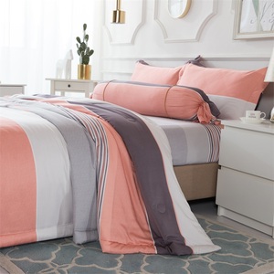 Koreanische Winter Bettdecke Modal Streifen Bettwäsche King <span class=keywords><strong>Size</strong></span> Quilt Bettwäsche <span class=keywords><strong>Set</strong></span> Bettdecke - Product Image 2