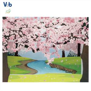 Boîte à cadre 3D pliable personnalisée, design professionnel, carton non couché, carte 4 saisons, écologique, faite à la main, carte de remerciement - Product Image 2