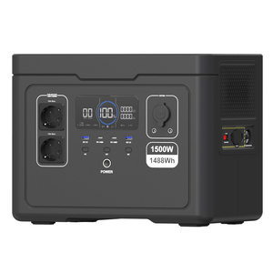 Generador Solar Portátil S015 de 1500W con Carga Rápida LiFePO4, <span class=keywords><strong>Mega</strong></span> Toma de Corriente AC/DC, Batería de Litio de 1500 Vatios, Estación de Energía Portátil - Product Image 1
