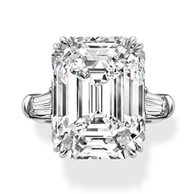Lichte Sieraden Luxe Sieraden Cluster Verlovingsring Sieraden 18K Goud 10ct Moissanite Diamanten Trouwring Voor Vrouwen