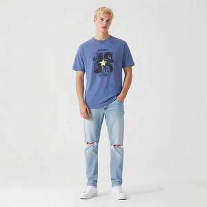 <span class=keywords><strong>T</strong></span>-<span class=keywords><strong>shirt</strong></span> Grafica Vintage Zewu Rock <span class=keywords><strong>Band</strong></span> - Manica Corta, Cotone Lavato, Top per Festival <span class=keywords><strong>Musicali</strong></span> - Product Image 4