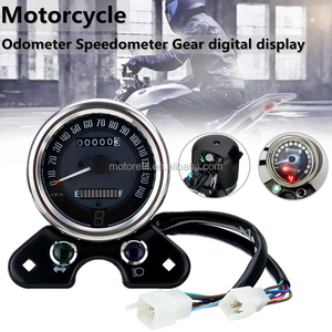 Velocímetro Digital LCD para motocicleta, odómetro RTS con interfaz de carga USB con luz para <span class=keywords><strong>Honda</strong></span> CG125 Cafe Racer - Product Image 3