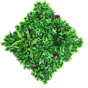 Pannello di <span class=keywords><strong>Siepe</strong></span> Artificiale in Erba Sintetica, Design <span class=keywords><strong>a</strong></span> Parete, 12 Pezzi 20''x20'', Resistente ai Raggi UV, <span class=keywords><strong>Piante</strong></span> Verdi Finte per Decorazione Giardino - Product Image 6