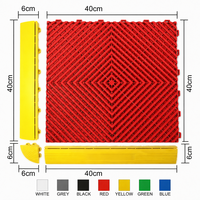 Dalles de sol modernes emboîtables pour garage, grille de drainage modulaire antidérapante texturée et étanche à clipser pour lavage de voitures