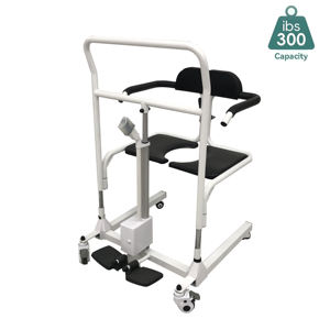 Silla de ruedas para el cuidado de la salud, elevador eléctrico, silla de transferencia de pacientes para inodoro y ducha fácil de llevar, pacientes ancianos y discapacitados - Product Image 2