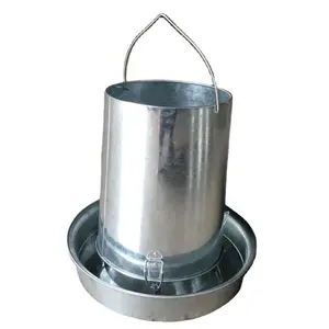 Automatic Galvanized Steel Chicken Feeder and Drinker for Farms and Home Use Animal Drinkers Product Genre