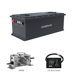 รถกอล์ฟ LiFePO4 150Ah 48 V 51.2V แบตเตอรี่48โวลต์แพ็คแบตเตอรี่ลิเธียมไอออนสำหรับรถยนต์คลับพร้อมจอแสดงผลและที่ชาร์จ - Product Image 1