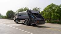 Camion poubelle à compression hybride HV5 10CBM, autonomie de 460 km