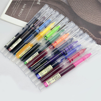 Stylos gel à pointe aiguille 0,5 mm avec logo personnalisé, encre multicolore, écriture fluide, étiquetage, vente en gros directe d'usine, lots en vrac