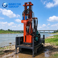 Équipement de forage de puits d'eau hydraulique diesel multifonctionnel portable, machine de forage rotative pour projets de puits profonds