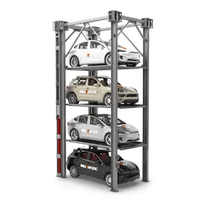 Hydraulic Four Level Car Parking Vertical Car Park Lift Storage Systems Supplier