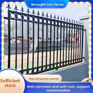 Wrought Iron Fence Corrosion Resistant Rustproof Customizable Outdoor Villa Courtyard Residential School Rural <strong>Wall</strong> <strong>Railings</strong> - Product Image 2