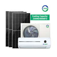 Climatisation mini-split solaire hors réseau Esun 9000 Btu 24v DC avec batterie de secours pour les zones éloignées Vente directe d'usine