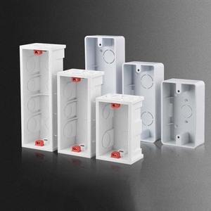 Caja de Conexión Ajustable para Interruptor de Pared, 250V, Unipolar, Accesorios Eléctricos, Cajas de Unión y Montaje, Material Plástico - Product Image 2