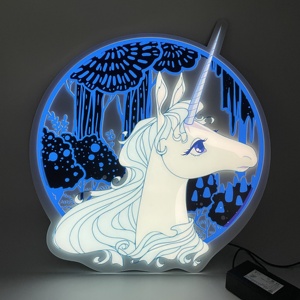 Áp Phích Quảng Cáo Tùy Chỉnh Bảng Điện Phát Quang Và Hộp Đèn Acrylic Dạng Tường Nhấp Nháy - Product Image 2