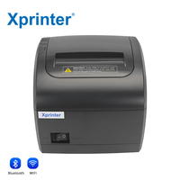 Impresora térmica de recibos Xprinter de alto rendimiento de 80mm, impresora de facturas con función de alarma de sonido y luz, color negro, a la moda