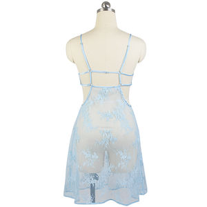 Vestido <span class=keywords><strong>de</strong></span> noche <span class=keywords><strong>de</strong></span> encaje Floral Hollow Out Slip Nuevo diseño Lencería transparente sexy para mujeres adultas <span class=keywords><strong>Ropa</strong></span> <span class=keywords><strong>interior</strong></span> para niñas - Product Image 2