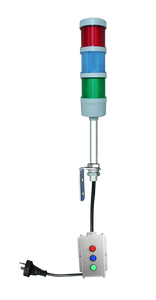 Tour de signalisation ONN-M4F-Andon avec bouton, 5 couleurs, buzzer/clignotant, tour de signalisation empilable avec boîte de commande, logo personnalisé, longueur du poteau - Product Image 5