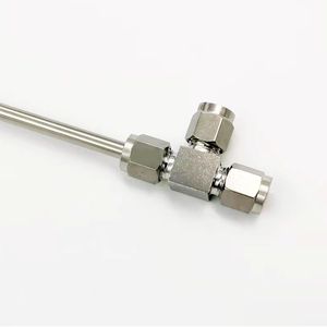 Conector de Compresión de 3 Vías LJFLO de 1/4 de Pulgada de Acero Inoxidable para Líneas de Gas, Uso en Laboratorio - Product Image 2