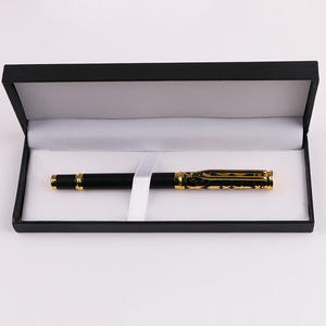 Bolígrafos Personalizados de Lujo, Bolígrafo Roller con Logotipo Dorado, Metal Personalizado, Regalo Empresarial, Cuadernos Negros, Bolígrafo - Product Image 4