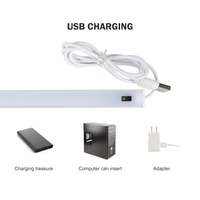 KAVA Lampu Lemari Led Dapur, Lampu Cahaya Malam Sensor Gerak Inframerah 12V 5M Dapat Diisi Ulang USB
