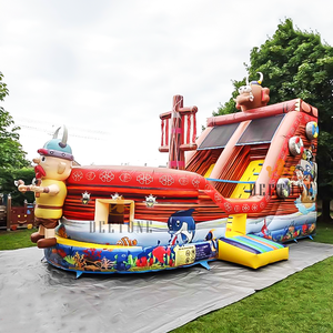 Grand <span class=keywords><strong>bateau</strong></span> <span class=keywords><strong>pirate</strong></span> gonflable, équipement de jeu aquatique, toboggan aquatique gonflable <span class=keywords><strong>pour</strong></span> <span class=keywords><strong>piscine</strong></span> - Product Image 5