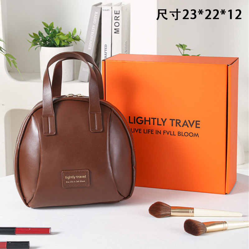 Grand sac coquillage, marron foncé