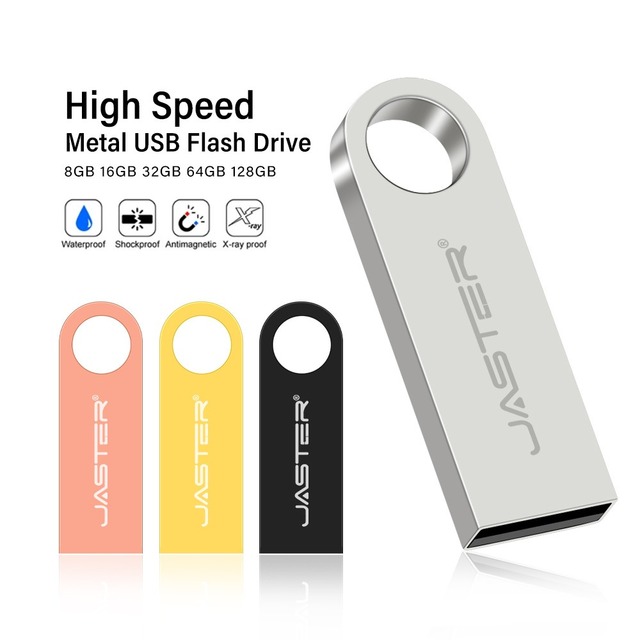 Custom Logo Metal USB Flash Drive 2.0 Mini Pendrive Waterproof for Promotional Gift Bulk Wholesale and Laser Engraving