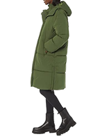 Grand manteau de duvet imperméable pour femmes d'hiver personnalisé Veste en duvet longue et épaisse de couleur unie
