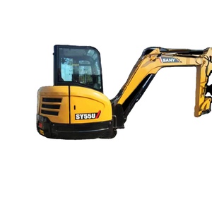 Mini-excavatrice Sany 5 tonnes, 5,5 tonnes, 6 tonnes, modèle SY55U, excavatrice sur chenilles, peu d'heures de service, moteur et pompe de bonne qualité, SY75C, SY35 - Product Image 1