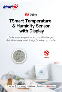 ज़िग्बी तापमान और आर्द्रता सेंसर ट्या स्मार्ट वाई-फाई एंड्रॉइड ऐप होम इनडोर Tft Lcd थर्मामीटर हाइग्रोमीटर बैटरी - Product Image 2