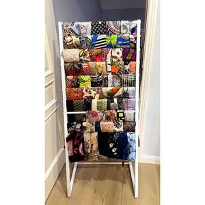 JH-Mech portasciugamani porta sciarpa organizzatore commerciale appendiabiti espositore per carta da imballaggio in metallo a 10 strati per negozio regalo fiorista - Product Image 3