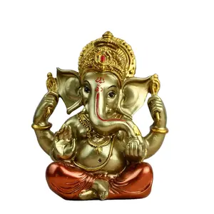 Polyresin Gold Ganesha Idool Standbeeld Te Koop